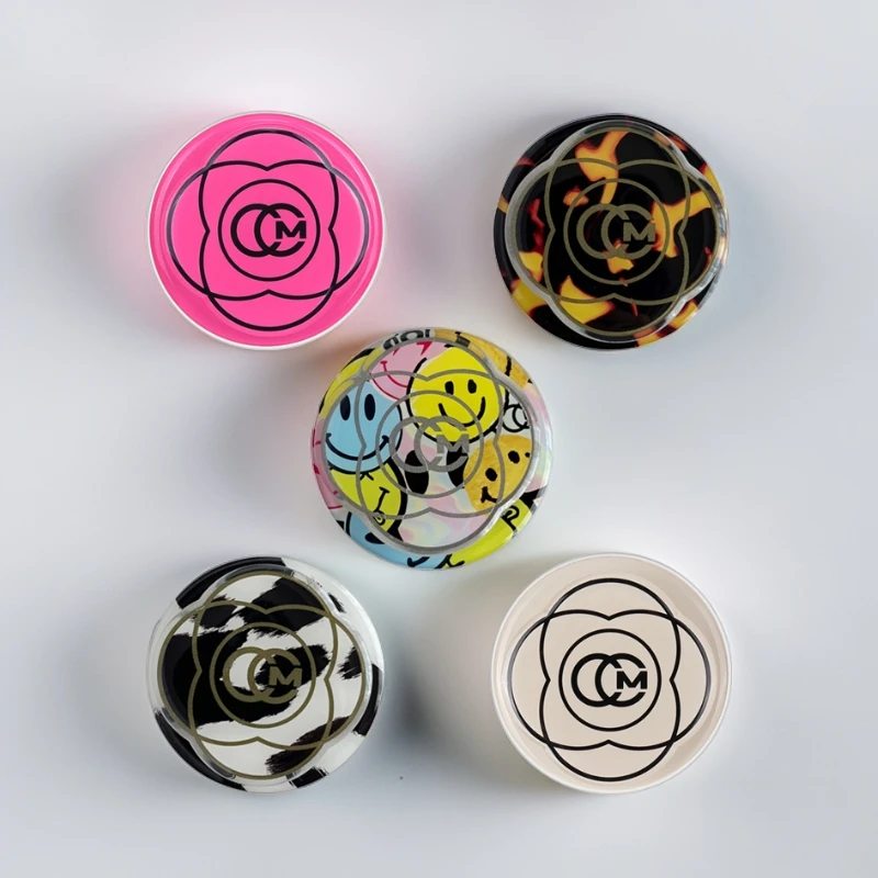 COCOMII折叠伸缩磁吸支架趣味笑脸鲍鱼贝纹火焰适用手机苹果创意