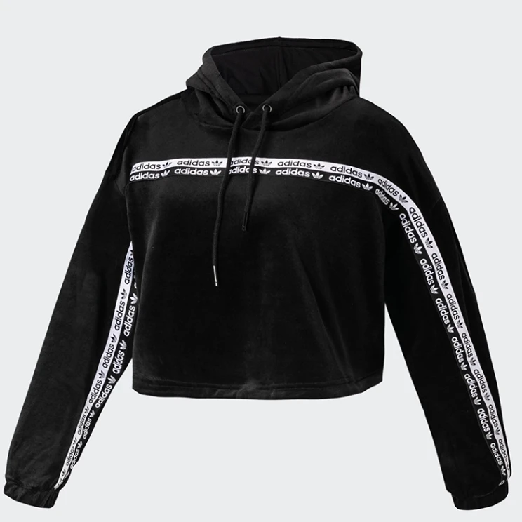 Adidas/阿迪达斯正品新款女子ICROPPED HOOD运动套头衫GI1117 R