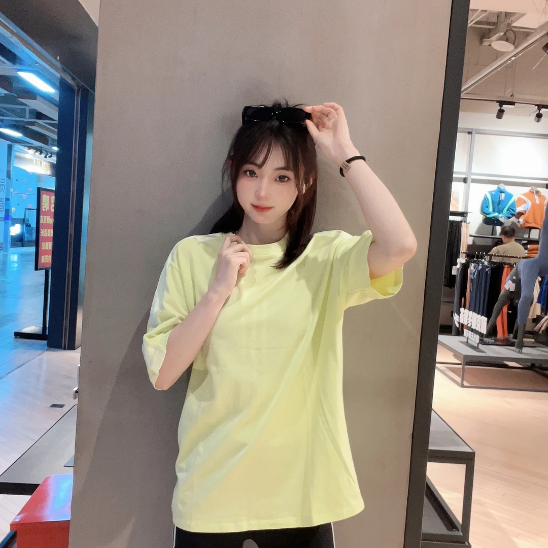 阿迪达斯 三叶草刺绣标短袖 7810 R运动t恤