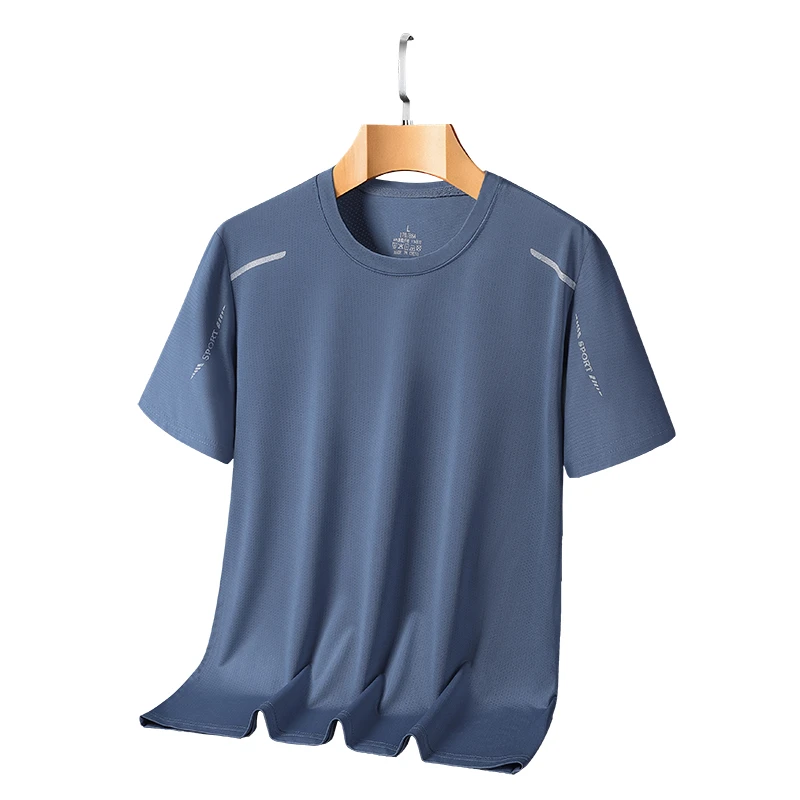 运动t恤跑步男t短袖冰丝夏季上衣速干衣训练篮球健身吸汗男士透气