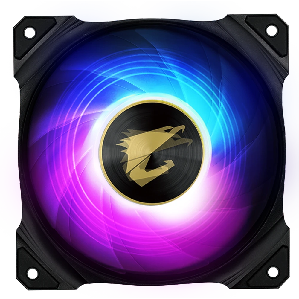 AORUS AR120 ARGB主板神光同步机箱风扇12CM可调节光效水雕