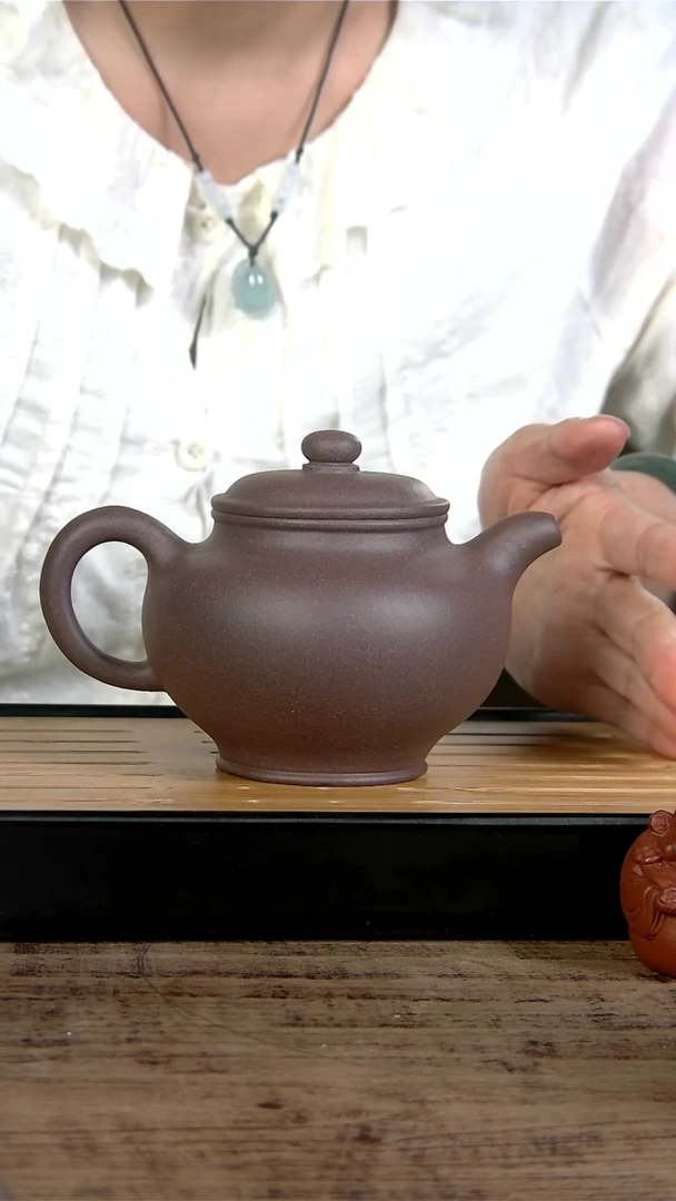 【闪购商品】紫砂茶壶lw  粗砂天青  掇只