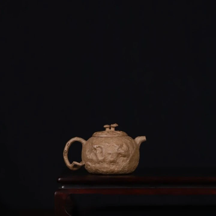 [战旗供春]宜兴黄龙山原矿段泥全手工紫砂壶2-7