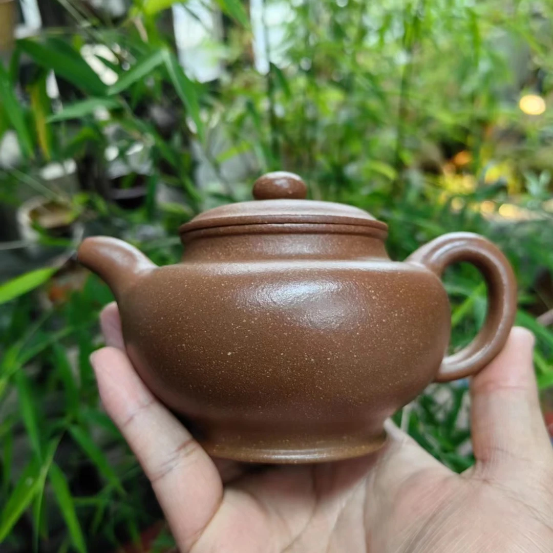 《TM掇只》宜兴黄龙山原矿沉香段全手工紫砂壶4-19