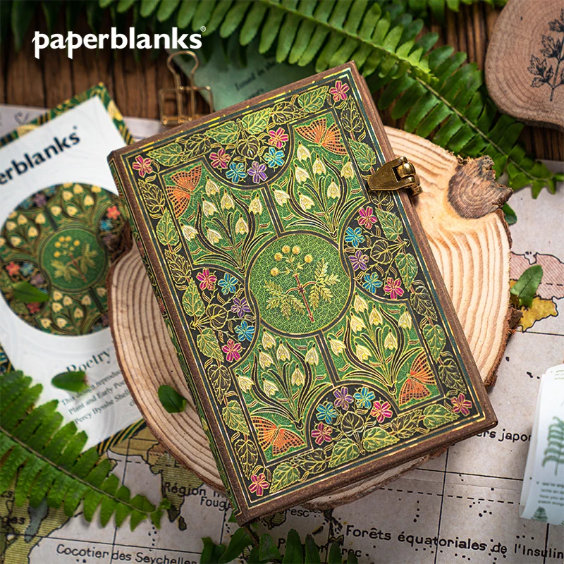 【达人专属】paperblanks缤纷诗意系列复古手账本笔记本本子文具
