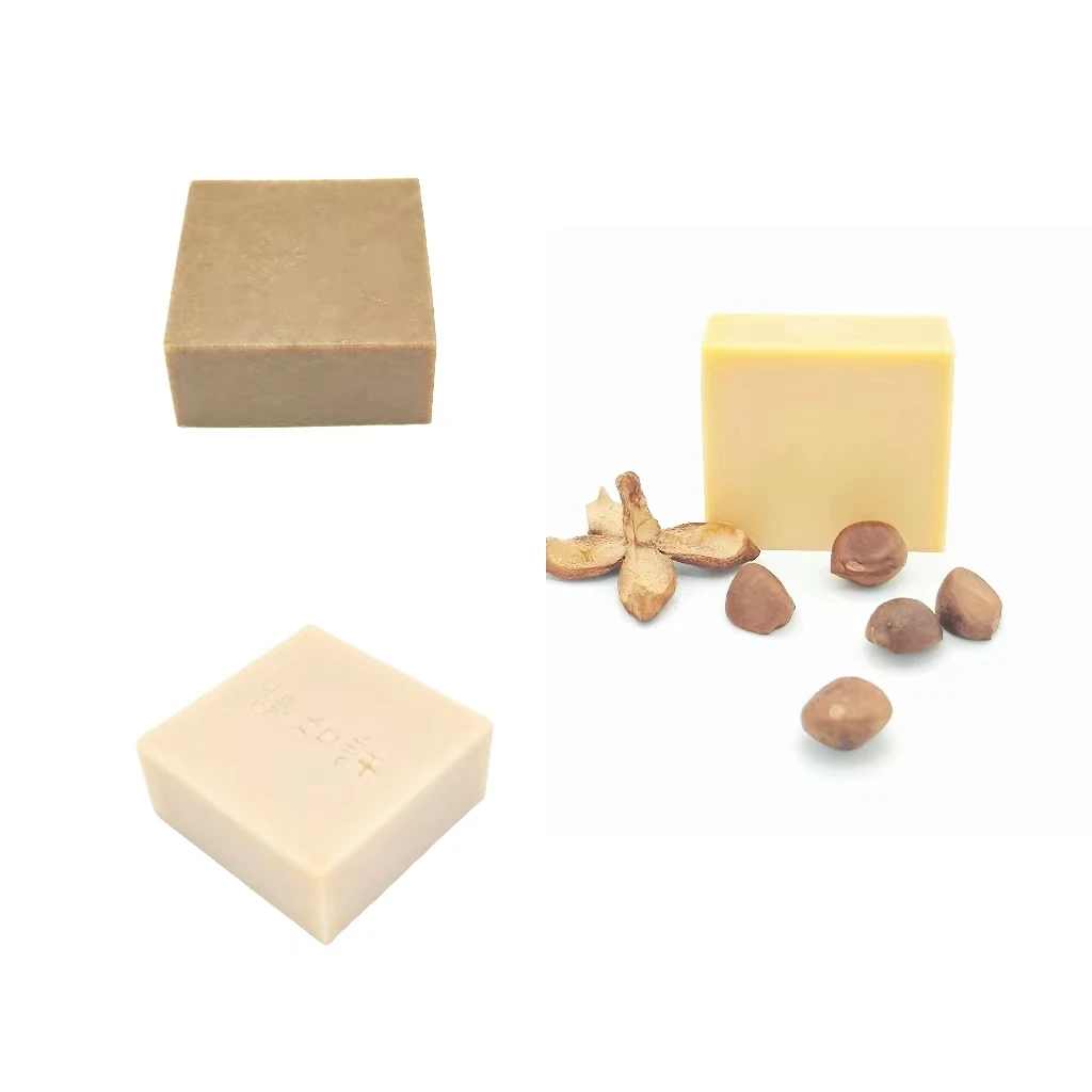 椿如许山茶油洗发皂洁面皂沐浴皂三组合