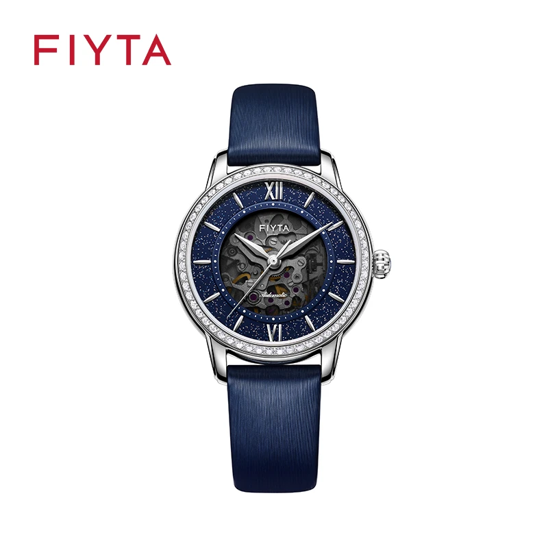 飞亚达经典系列女士机械表气质优雅时尚新款皮带手表女表腕表