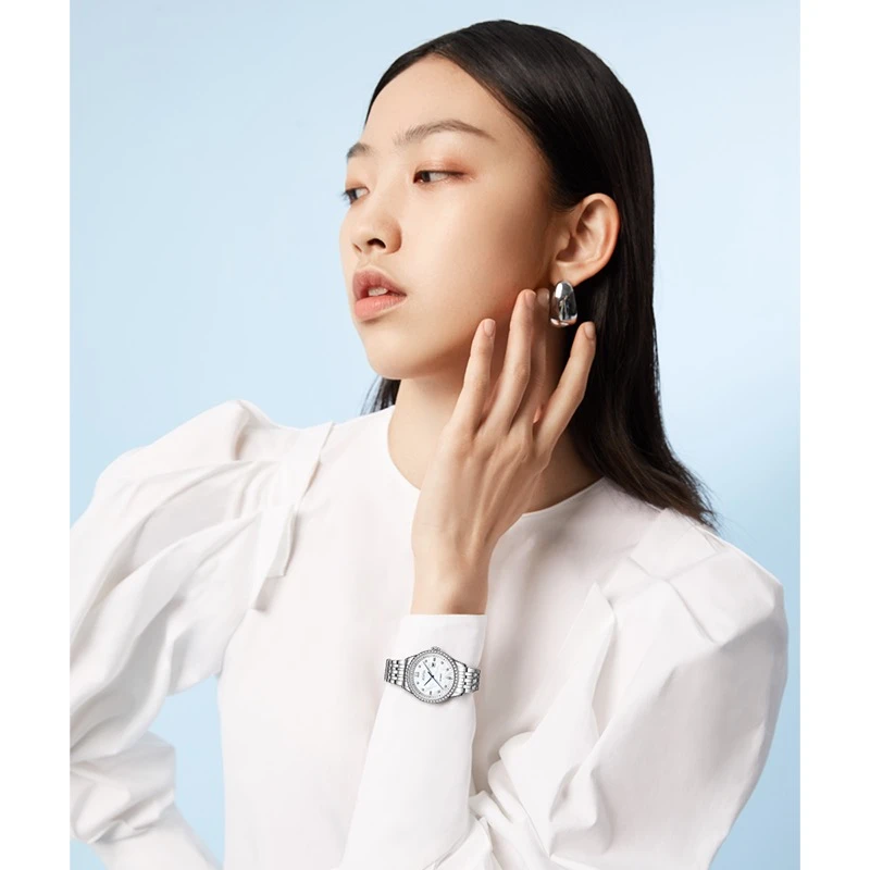 飞亚达经典系列贝母盘镶嵌款女士机械手表气质轻奢JML