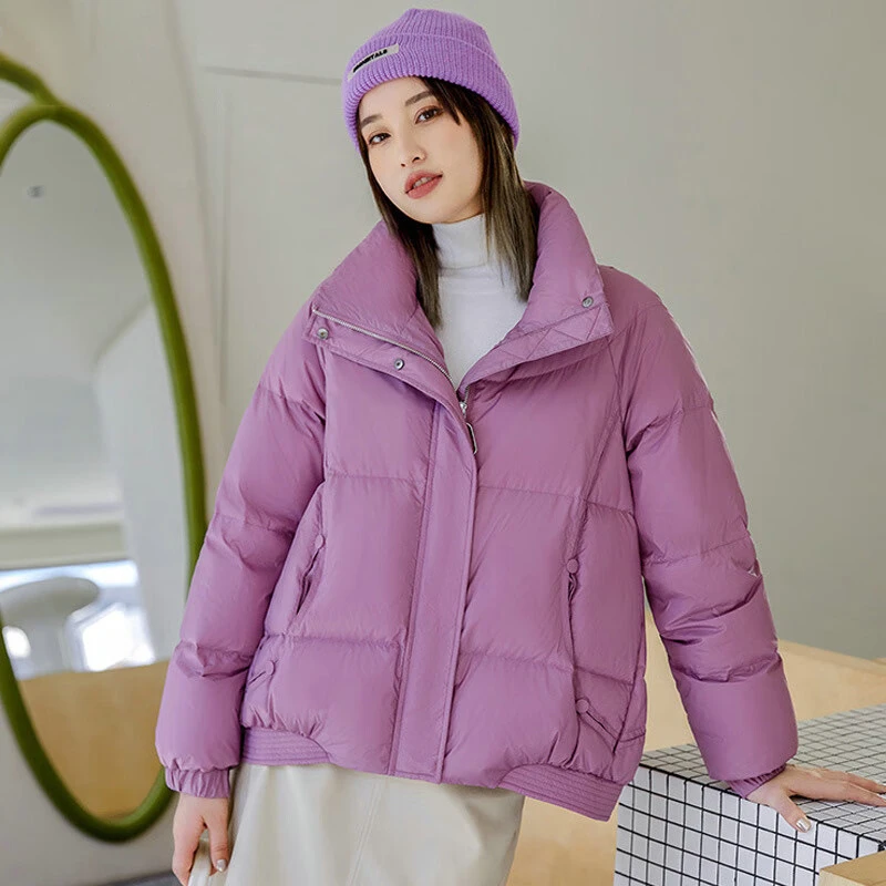 保暖羽绒服女款高端女冬装短款加厚90鸭绒高级感外套2024韩版