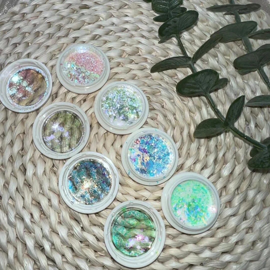 美甲网红ins爆款4色云锦欧泊亮片