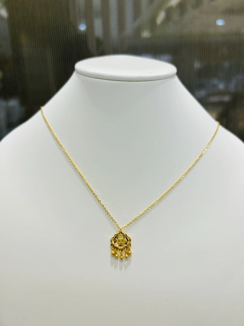 999足金龙鳞祥云锁5G黄金百搭时尚黄金项链配饰纯金