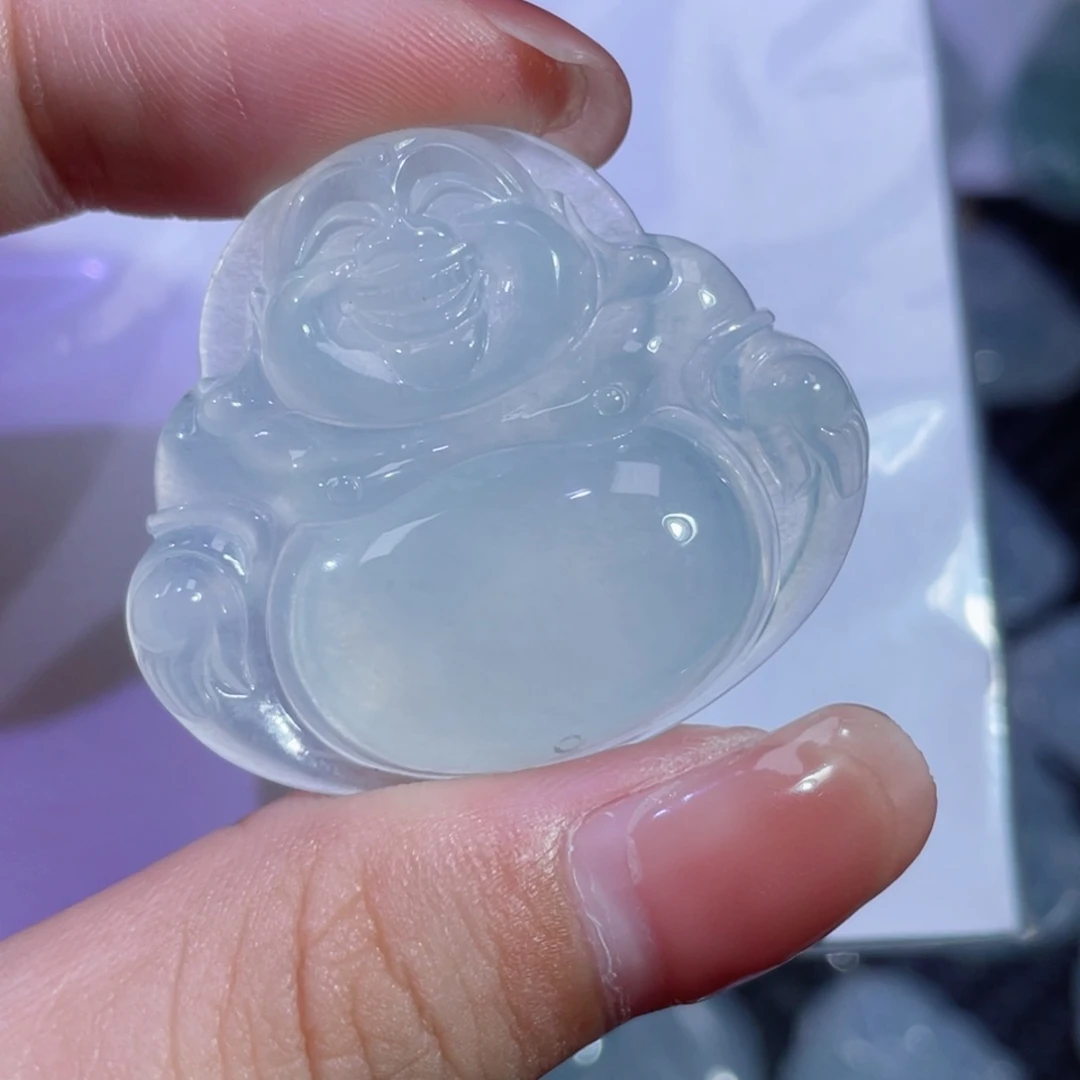 翡翠颈饰未镶嵌佛公32.1.36.7.6.0