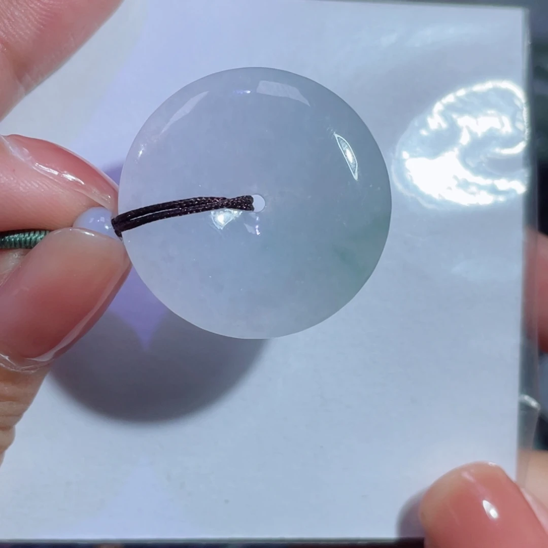 翡翠颈饰未镶嵌平安扣27.5.5.5