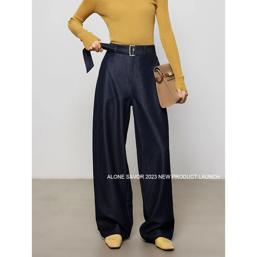 【ALONE SAVOR】长青裤，经典高腰做旧长裤时尚立体抗皱休闲裤W193