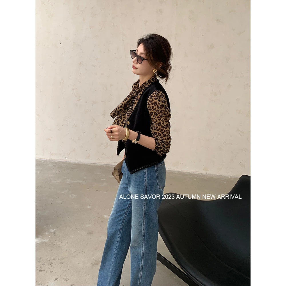 【ALONE SAVOR】初秋标配时装复古马夹丽丝绒百搭显瘦标配马甲T014