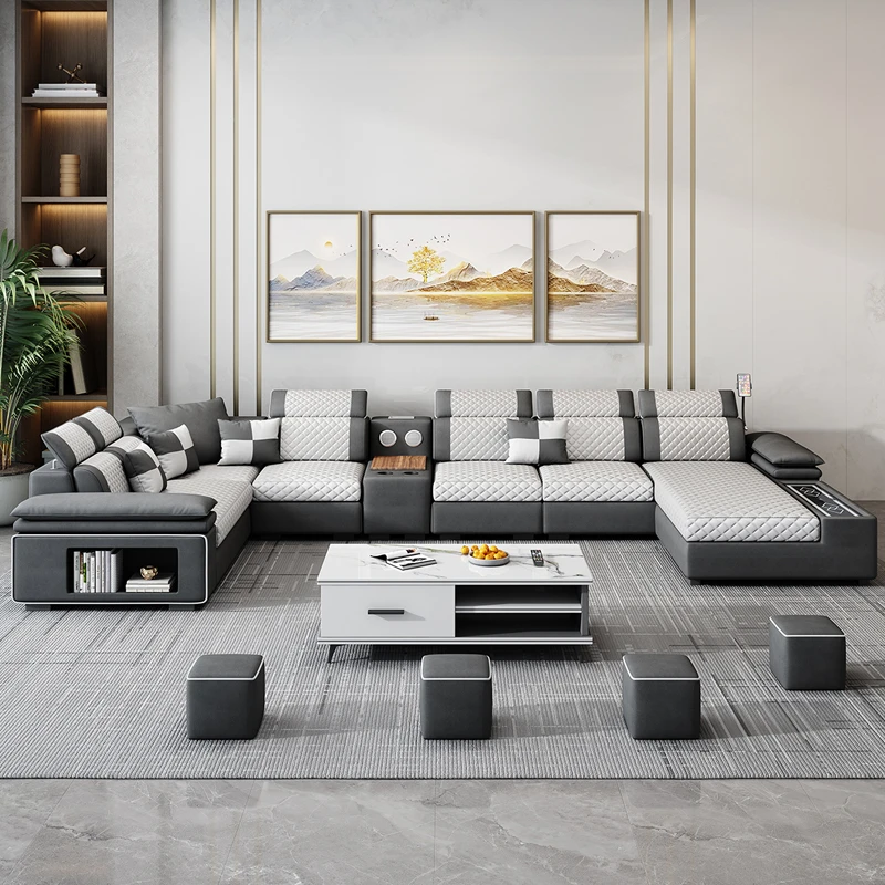 【VIP订制1号链接】【需要主播确认后再下单】大户型科技布艺沙发