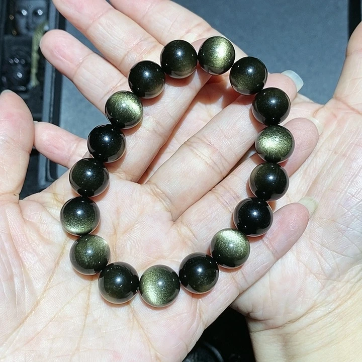 黑曜岩手链未镶嵌叫***熊