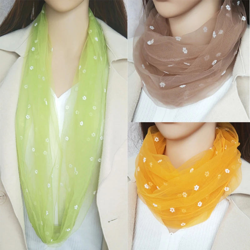 秋冬款糖果色保暖百搭围脖薄款套头款脖套女防晒款护颈椎丝巾围巾