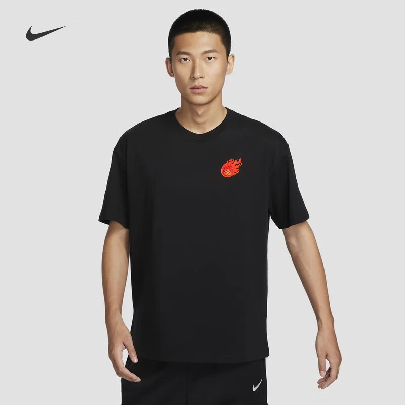 【滔搏联动】NIKE/耐克男子夏季篮球运动休闲圆领短袖T恤FZ8082-010