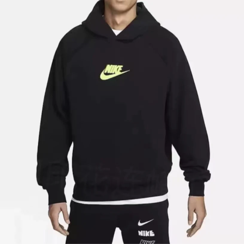 【滔搏联动】NIKE耐克SPRAY FANTASIA黑色大勾卫衣外套HJ1465-010