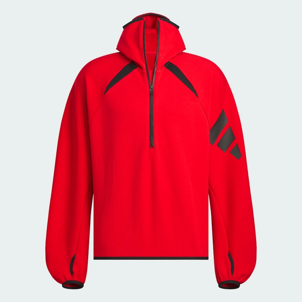 【滔搏联动】adidas/阿迪达斯男子运动休闲连帽卫衣套头衫JW4641