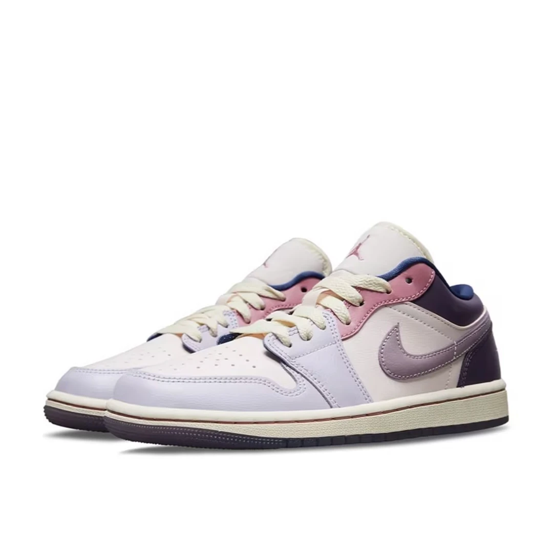 【滔搏联动】AirJordan1Low星黛露白紫运动板鞋「高能感」DZ2768-651
