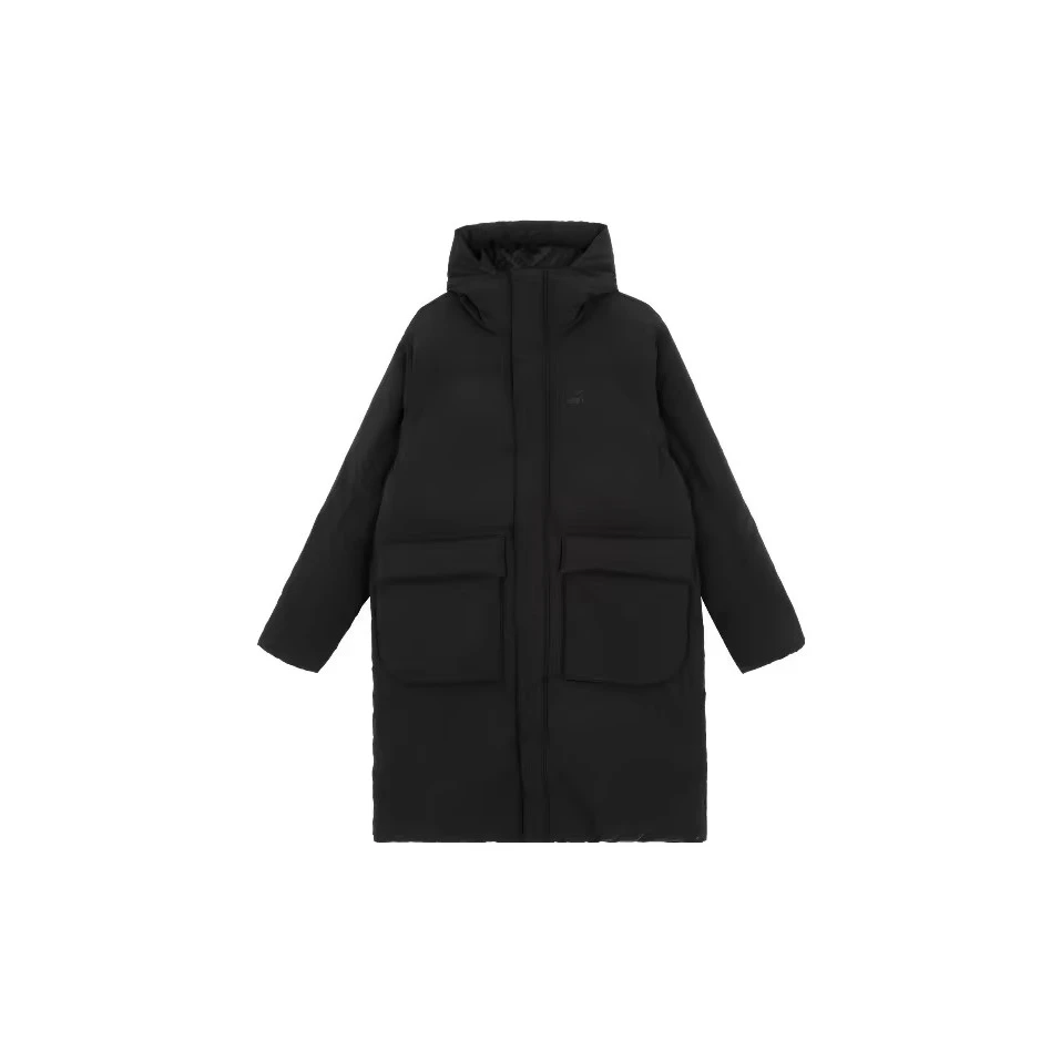 【滔搏联动】puma彪马男子纯色黑色休闲连帽中长款羽绒服  62168401