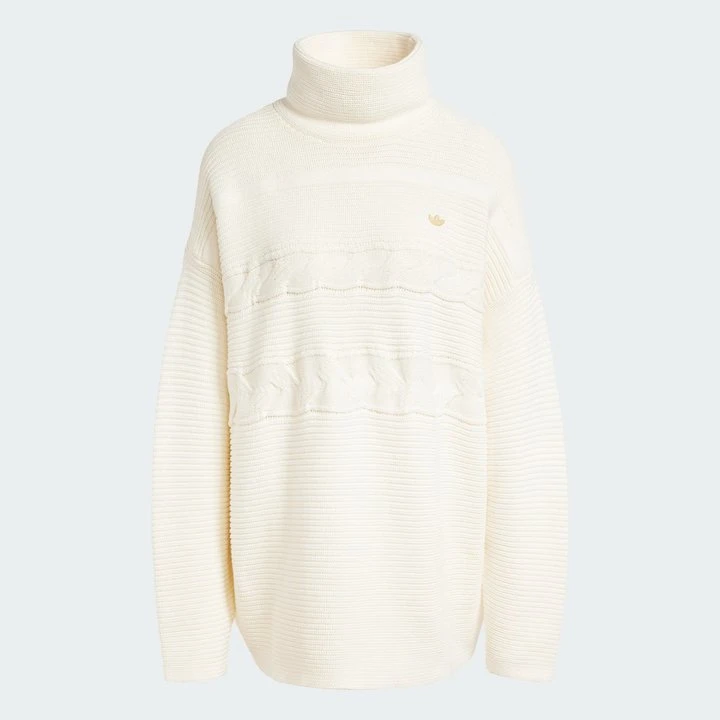 【滔搏联动】adidas阿迪达斯女子OS TURTLENECK针织线衫IX0965