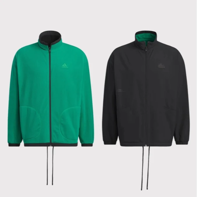 【滔搏联动】Adidas阿迪达斯男女冬季拒水加绒双面夹克外套IT3965