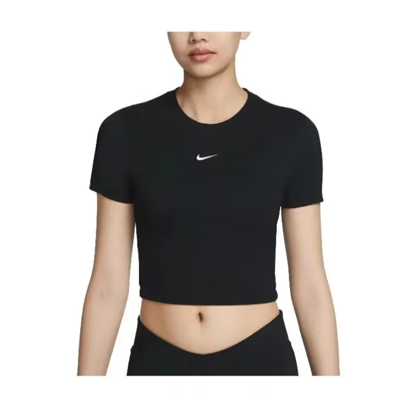 NIKE耐克女子W NSW TEE ESSNTL SLIM CRP LBR黑色短T恤FB2874-010