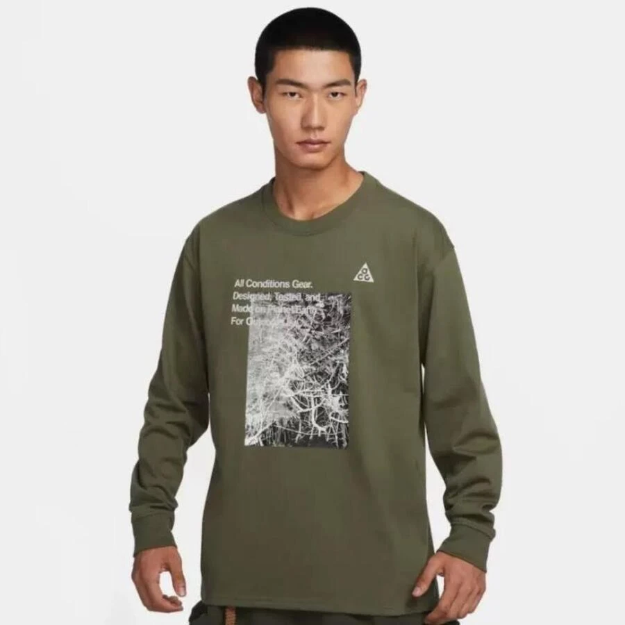 【滔搏联动】Nike男子ASM NRG ACG TEE LS FOREST长袖T恤FN7319-222
