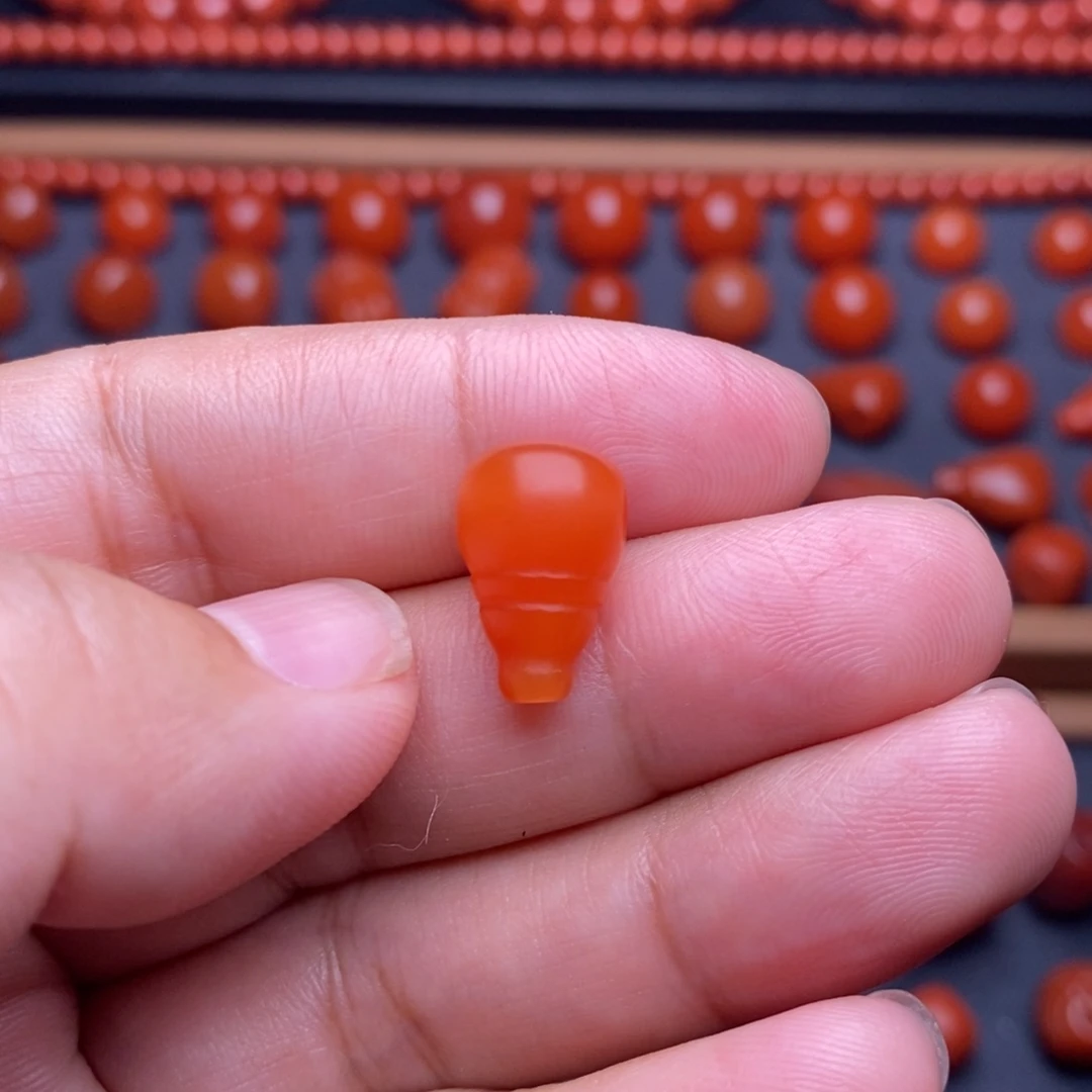 南红玛瑙配饰未镶嵌三通