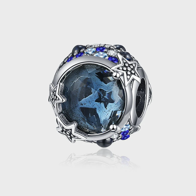 KADIPPAR/卡地派 吊坠925银合成锆石 梦幻蓝路路通吊坠KDP1971