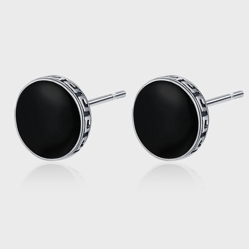 KADIPPAR/卡地派 925银耳饰 高级感冷淡设计长城纹理耳钉KDP1881