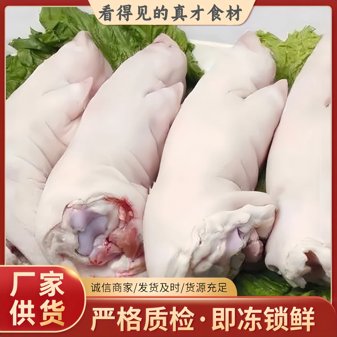 6只猪蹄单只约300g-400g左右  带筋猪蹄子猪脚猪手猪爪猪蹄整大号