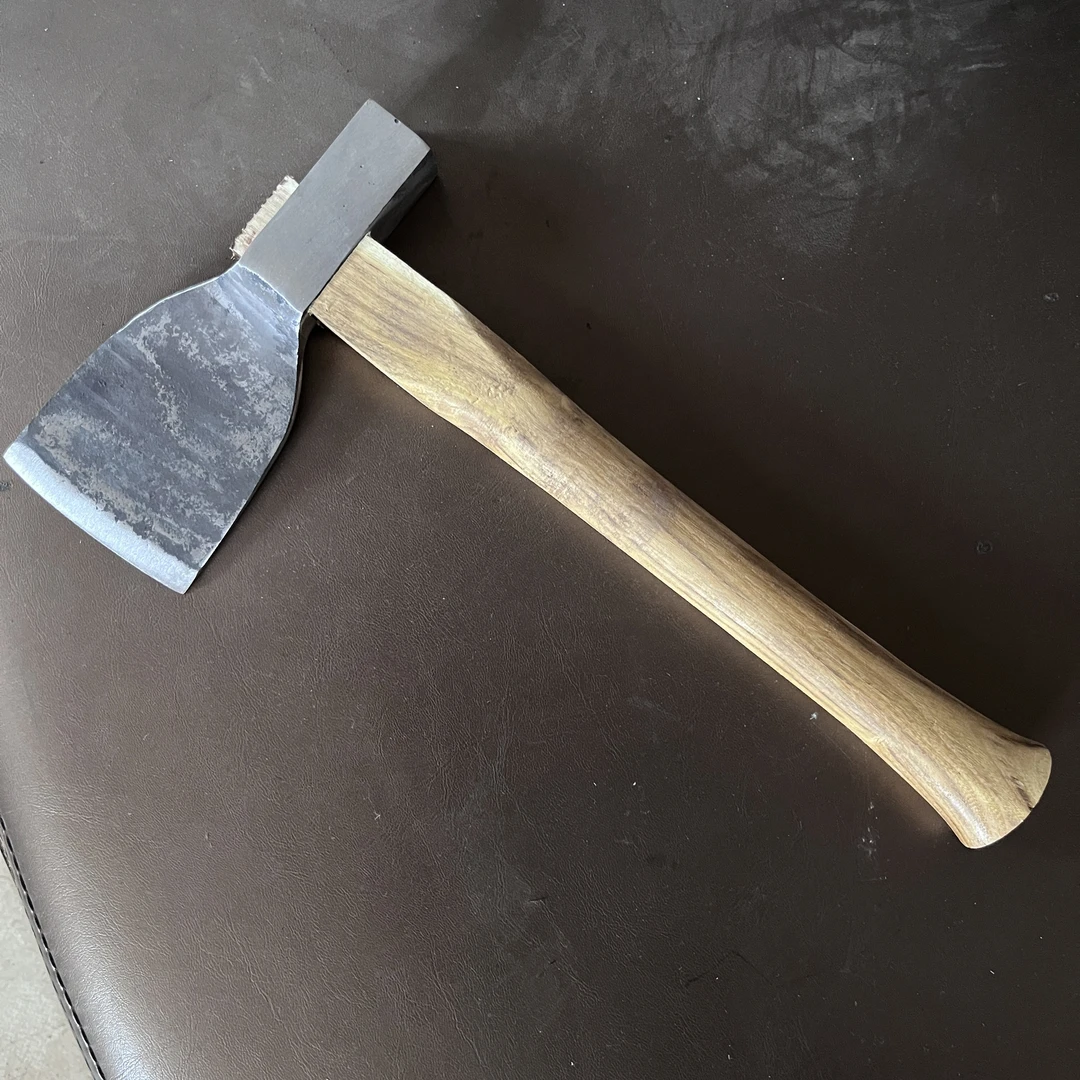 老吴头锻打高顶牛骨头斧一套