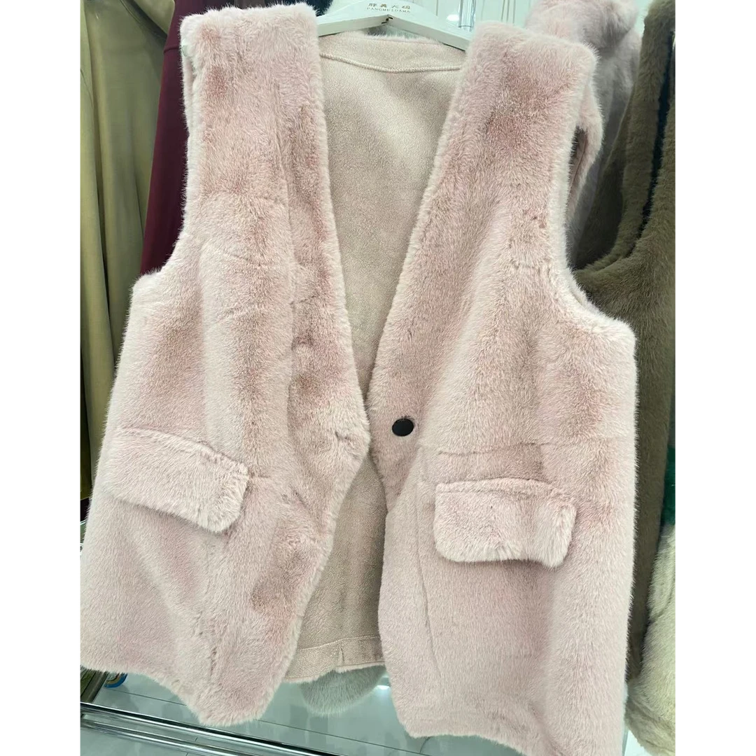 8803大码宽松秋冬马甲