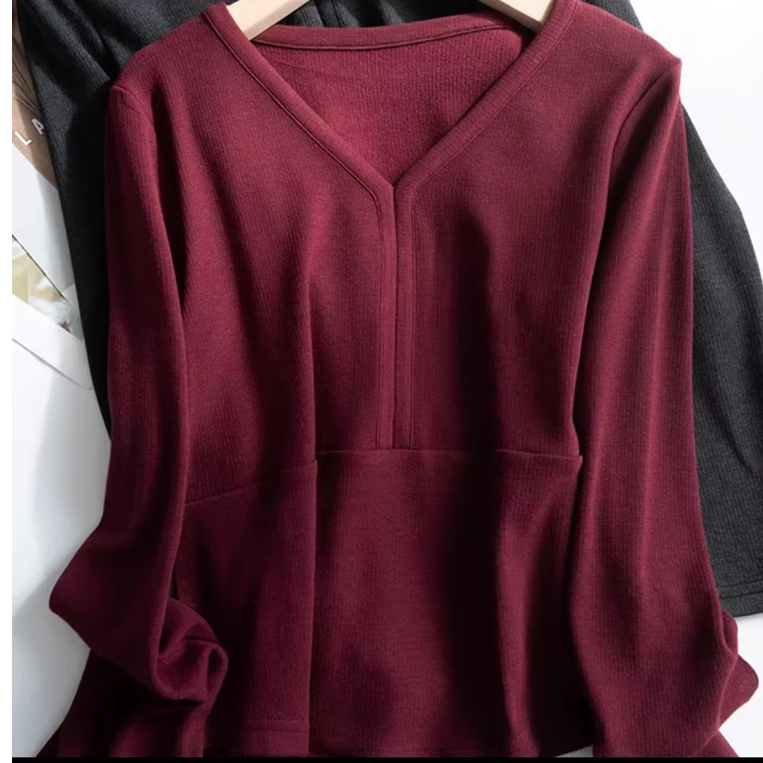 【欢姐推荐】B136新款T恤长袖时尚百搭打底