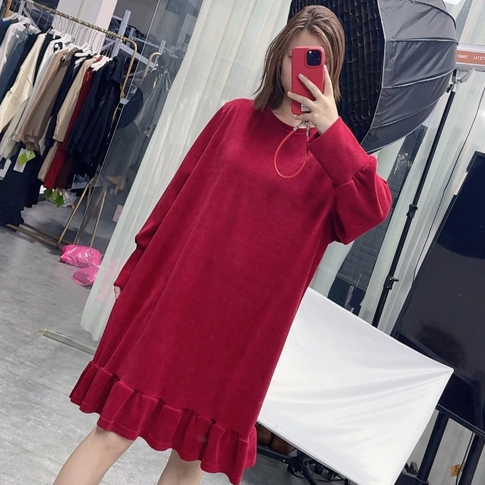 【欢姐推荐】8516新款时尚简约百搭休闲舒适小众气质连衣裙