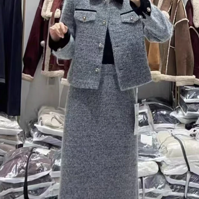 【欢姐推荐】1581新款时尚百搭气质秋冬套装