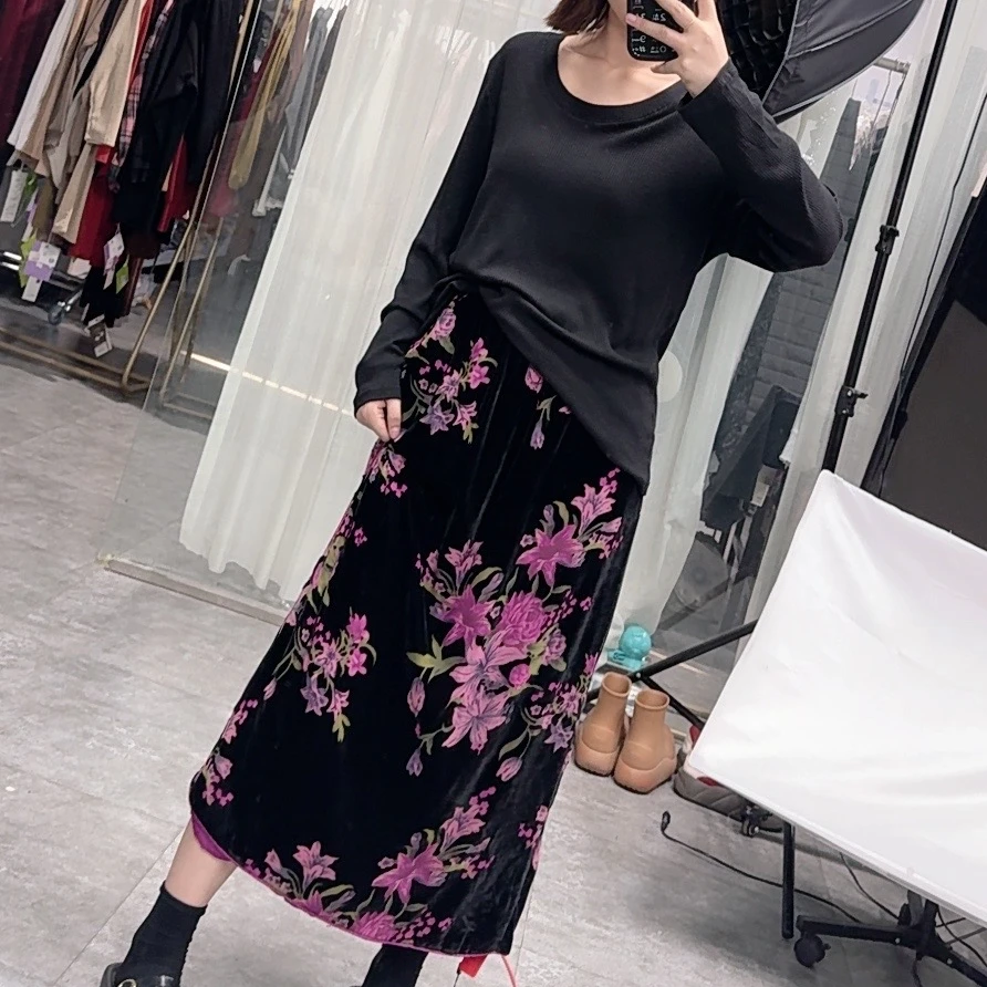 【欢姐推荐】3197新款时尚简约百搭休闲气质舒适小众半身裙