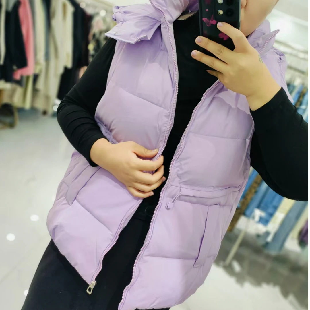 8193大码宽松休闲马甲棉服