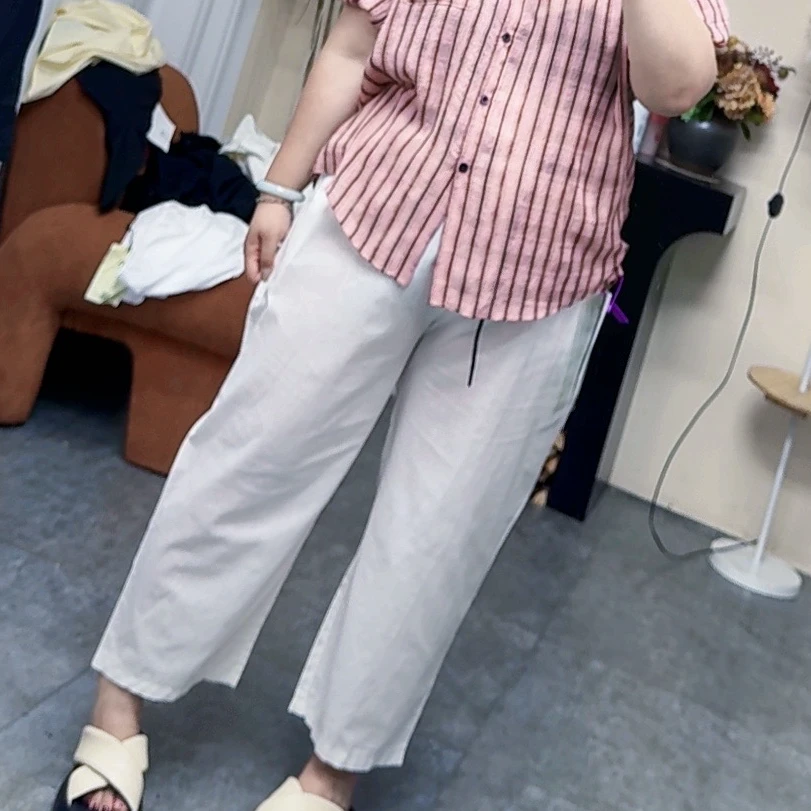 【欢姐推荐】3743新款时尚简约百搭气质显瘦舒适休闲裤