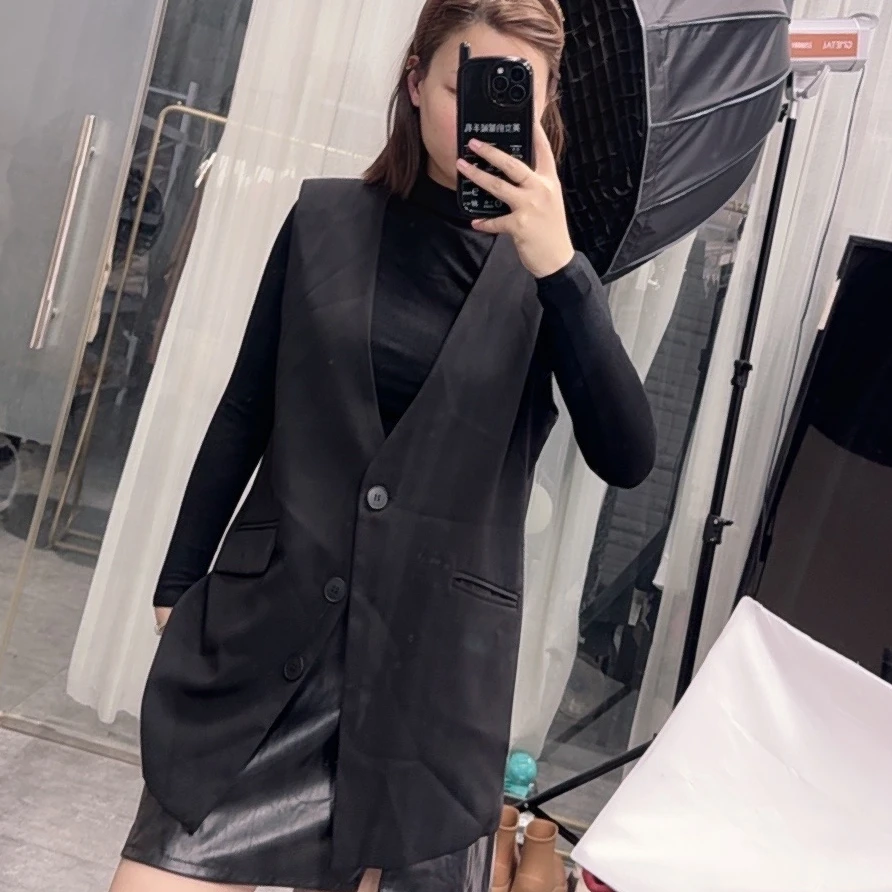 【欢姐推荐】2181新款时尚简约百搭休闲气质舒适小众马夹