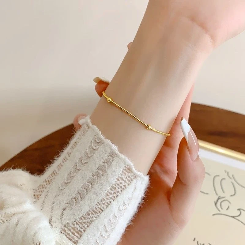铜合金手链 铜合金手链 （手链女生简约风）轻奢小众高级感精致气质
