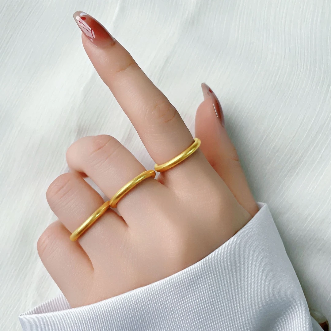 铜合金戒指 素圈戒指闭口时尚简约