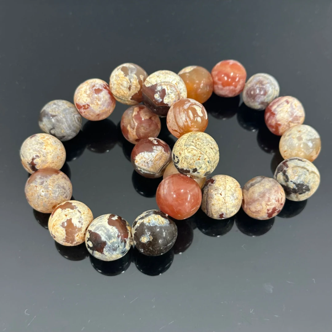 精品珍藏奶B皮玛瑙手串2.0多样性发其一