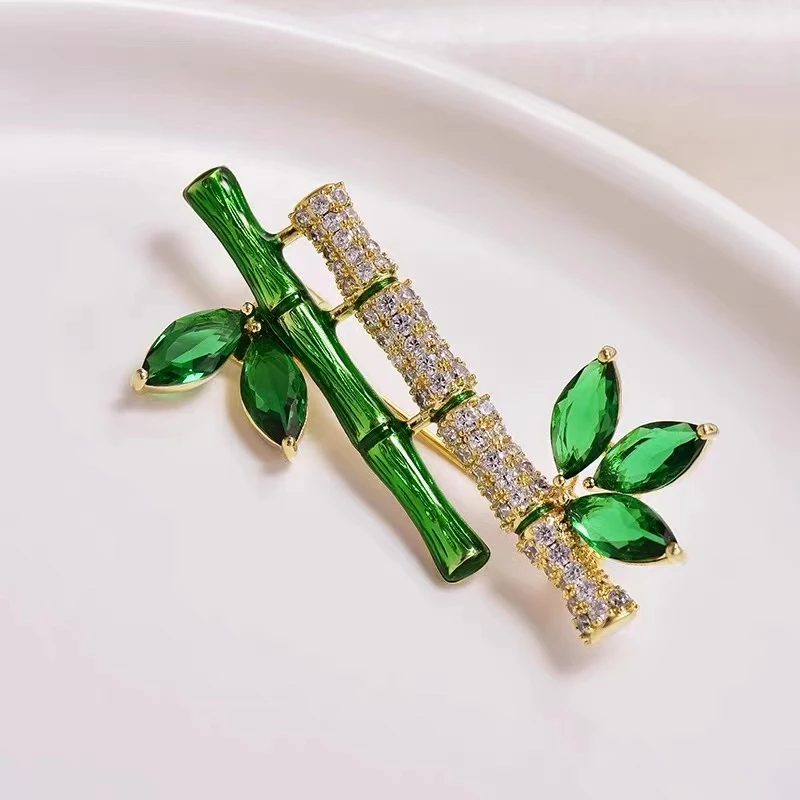 铜合金胸针 6150小花专享竹报平安胸针饰品