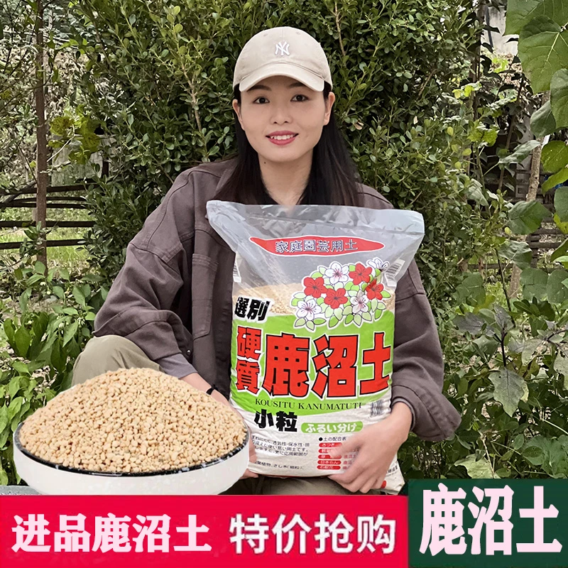 月逸轩进口鹿沼土多肉盆景兰花土专用颗粒铺面石颗粒土喜酸性花土
