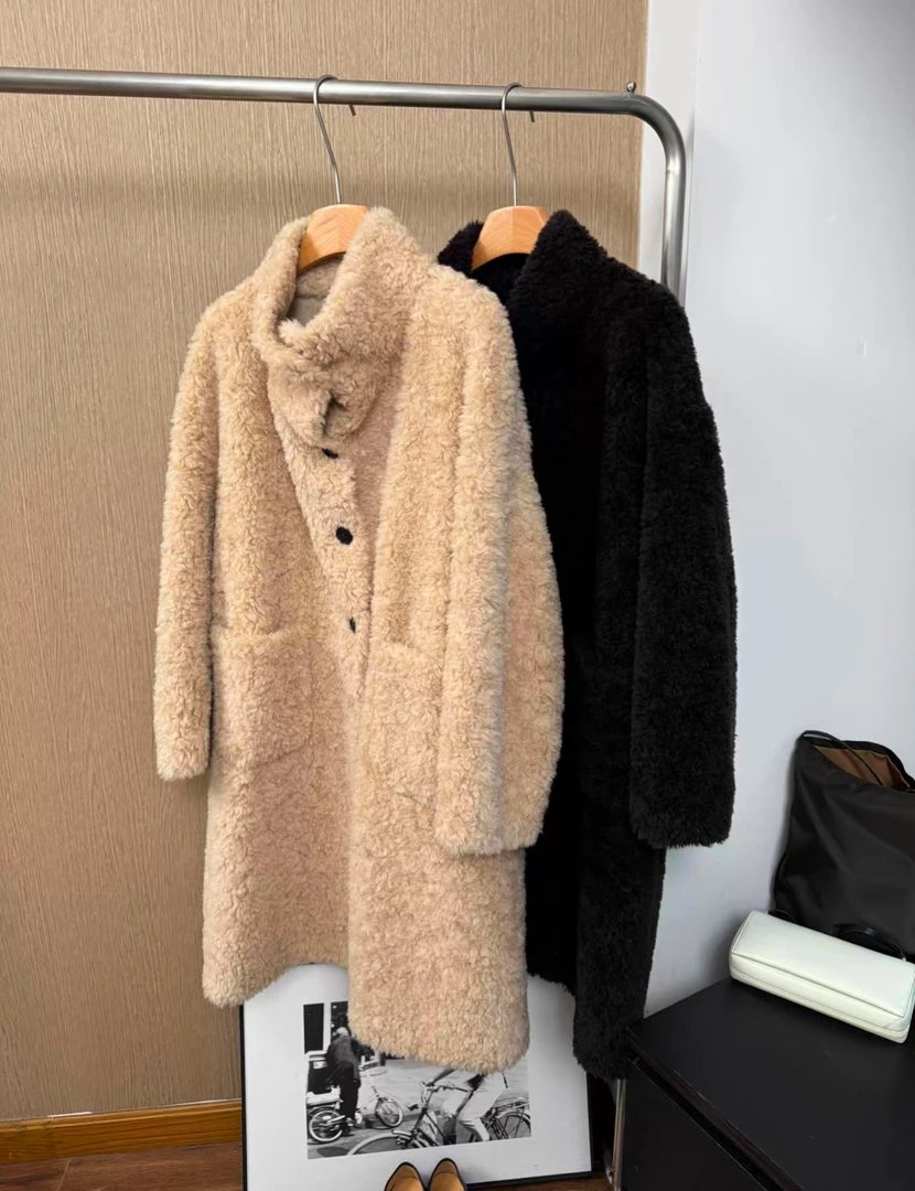 100%羊毛环保皮 泰迪大衣 外套